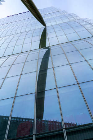 Milan, Lombardy, Italy: the modern Isozaki tower in Citylifeのeditorial素材