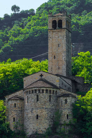 Capo di Ponte, Brescia, Lombardy, Italy: the medieval church of San Siro