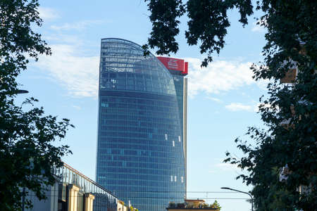 Milan, Lombardy, Italy: the modern towers in the new Citylife parkのeditorial素材