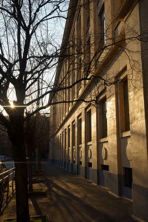 Milan, Lombardy, Italy: a winter afternoon along via Faravelli