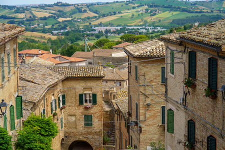 Corinaldo, Ancona province, Marche, Italy: medieval city surrounded by walls