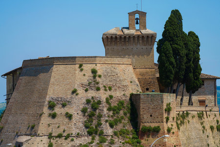 Meldola, Forli Cesena province, Emilia-Romagna, Italy: the medieval castleのeditorial素材