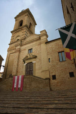 Monterubbiano, famous medieval village in the Fermo province, Marche, Italyの写真素材