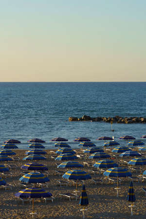 The beach of Termoli, city in the Campobasso province, Molise, Italy.