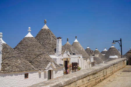 Alberobello, Bari province, Apulia, Italy: exterior of the famous trulli. Unesco World Heritage Site