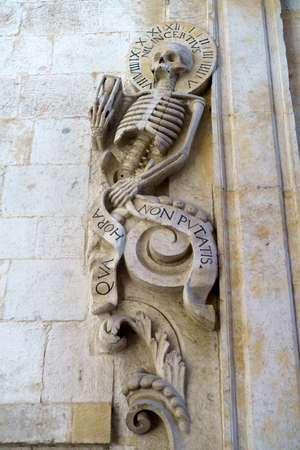 Bitonto, historic city in Bari province, Apulia, Italy: detail of an historic churchのeditorial素材