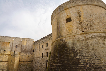 Otranto, historic city in the Lecce province, Salento, Apulia, italy, at Juneの写真素材