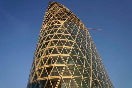 Milan, Lombardy, Italy: modern buildings at Gae Aulenti squareのeditorial素材