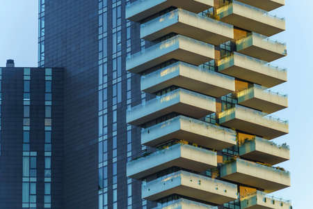 Milan, Lombardy, Italy: modern buildings at Porta Nuova. Solaria Towerのeditorial素材