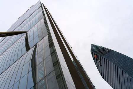 Milan, Lombardy, Italy: modern buildings at the Citylife parkの写真素材