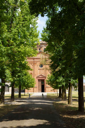 Exterior of the historic sanctuary of Misericordia, at Castelleone, Cremona province, Lombardy,...