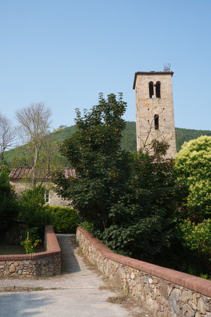 Pieve di Compito, rural village near Lucca, Tuscany, Italy, at summer