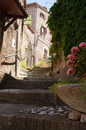 Petrella Salto, old village in Rieti province, Lazio, Italyの写真素材