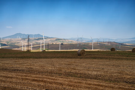 Rural landscape in Avellino province, Italy, at summerの写真素材