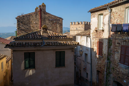 Penne, historic town in Pescara province, Abruzzo, Italyの写真素材