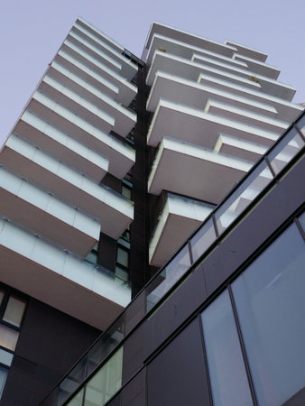 Modern buildings at Porta Nuova in Milan, Lombardy, Italy
