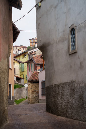 Villa Vergano, old village in the Lecco province, Lombardy, Italyの写真素材