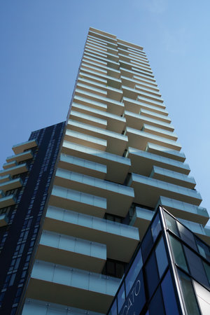 Modern buildings at Porta Nuova, Milan, Lombardy, Italy