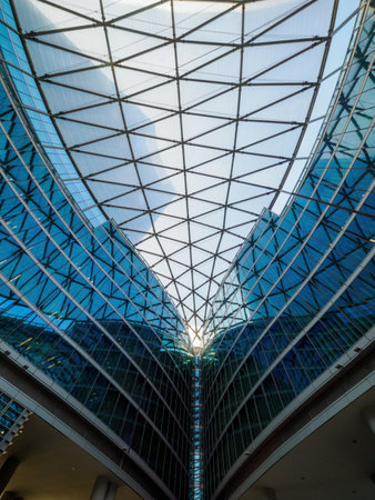 Modern buildings at Porta Nuova, Milan, Lombardy, Italy. Palazzo Lombardia, Piazza Citta di...