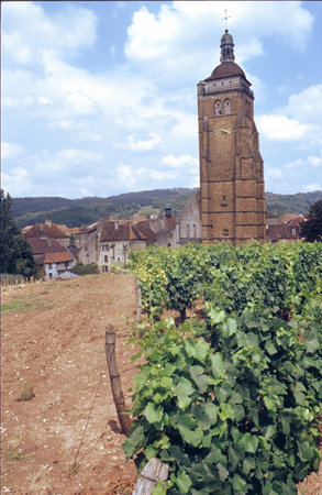 Arbois, rural village in Jura, Bourgogne-Franche-Comte, Franceの写真素材