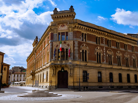 Legnano, Milan, Lombardy, Italy: the historic palace hosting the town hallの写真素材