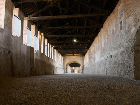 Vigevano, Pavia province, Lombardy, Italy: Strada Coperta, medieval covered street