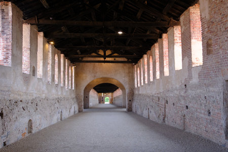 Vigevano, Pavia province, Lombardy, Italy: Strada Coperta, medieval covered street