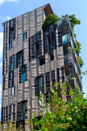 Modern buildings at Porta Nuova, Milan, Lombardy, Italyの写真素材