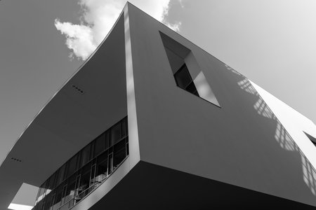 Modern buildings at Porta Nuova, Milan, Lombardy, Italyの写真素材