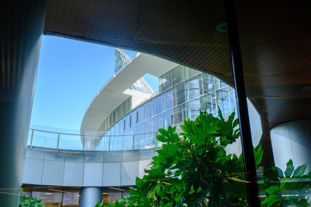 Modern buildings at Porta Nuova, Milan, Lombardy, Italyの写真素材