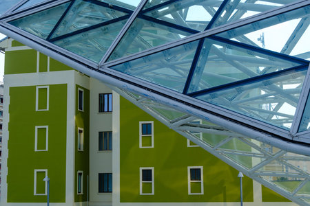 Modern buildings at Porta Nuova, Milan, Lombardy, Italyの写真素材