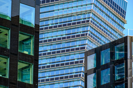Modern buildings at Porta Nuova, Milan, Lombardy, Italyの写真素材