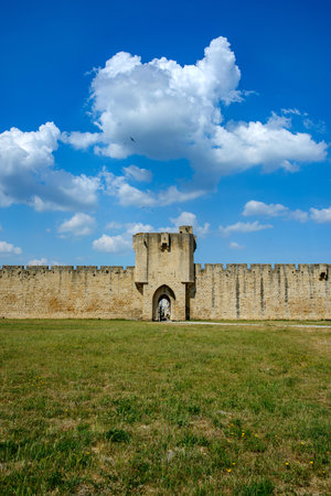 Aigues-Mortes (Gard, Languedoc-Roussillon, France), the medieval cityの写真素材