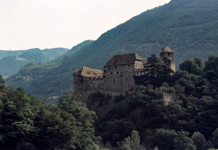 The historic castle known as Castel Roncolo, in Bolzano province, Trentino-Alto Adige, Italyの写真素材