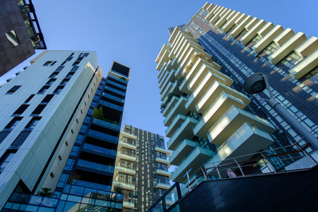 Modern buildings at Porta Nuova in Milan, Lombardy, Italy