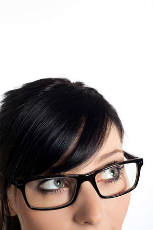Cropped image a young woman