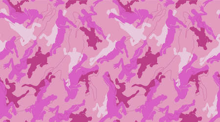 Texture military camouflage repeats seamless Vector Pattern For fabric, background, wallpaper and others. Classic clothing print. Abstract monochrome seamless Vector camouflage pattern.のイラスト素材