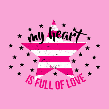 I love you to the moon and back. Valentine's day greeting card.のイラスト素材