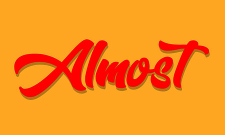 Inscription in Russian on a yellow background. Vector hand drawn lettering.のイラスト素材