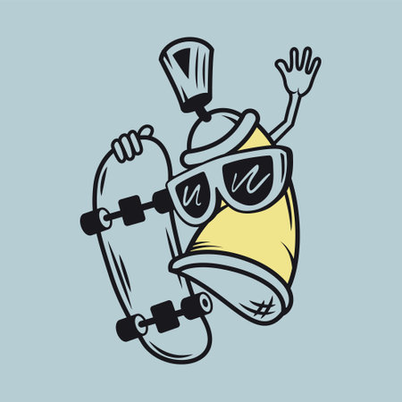 skateboarder design, vector illustration eps10 graphic.のイラスト素材