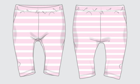 Panties with stripes on a white background. Vector illustration.のイラスト素材