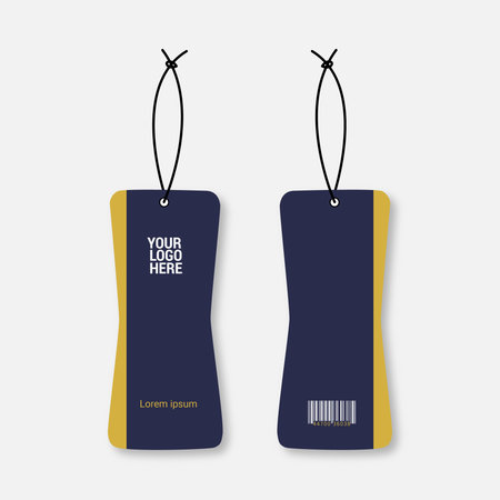 Realistic paper price tags set. Vector illustration. EPS 10.のイラスト素材