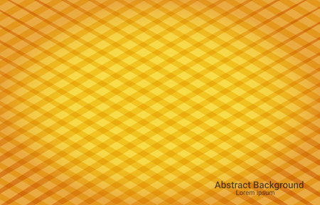 Abstract background with yellow checkered pattern. Vector illustration for your designのイラスト素材
