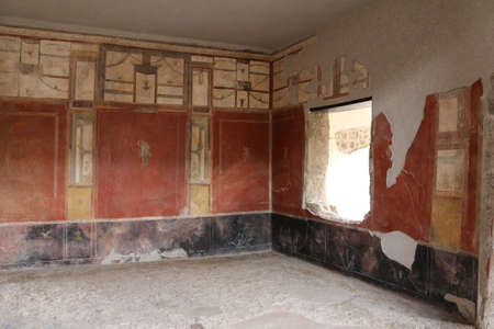 Pompeii city, archaeological excavationsの写真素材