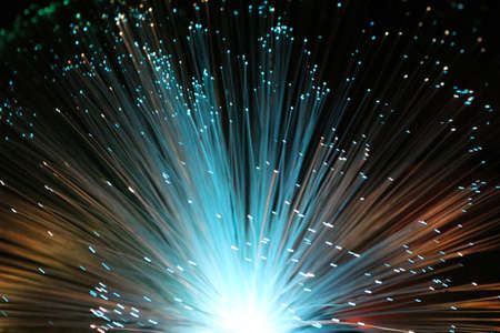 Abstract colorful background, fiber opticsの写真素材