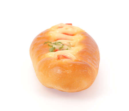bread  isolated on white background