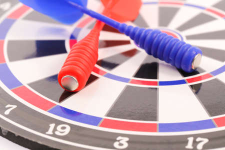 darts isolated on a white backgroundの写真素材