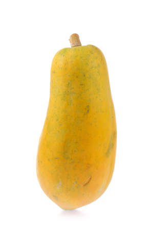 papaya isolated on white backgroundの写真素材