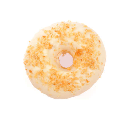 donut isolated on white backgroundの写真素材