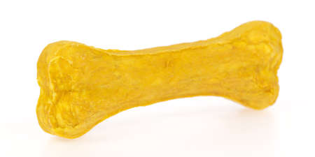 Dog bone isolated on white backgroundの写真素材
